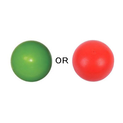 Rubber Ball - Green or Red
