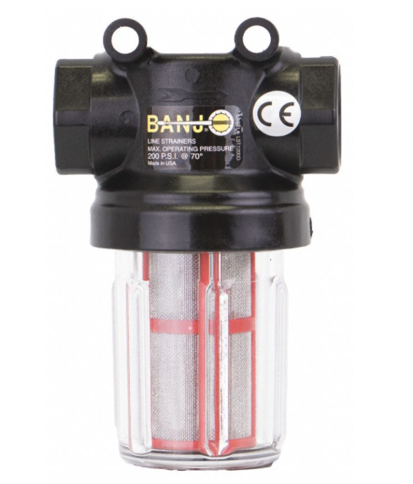 TLine Strainer 1/2" for Alum Injection filter PDQuipment